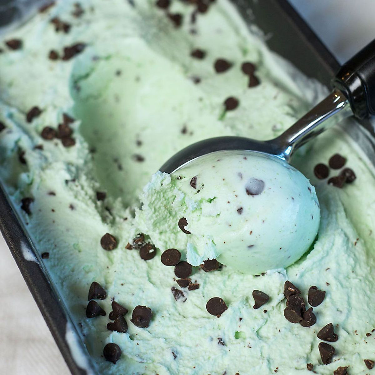 “Frozen Dessert: mint chocolate chip ice-cream”